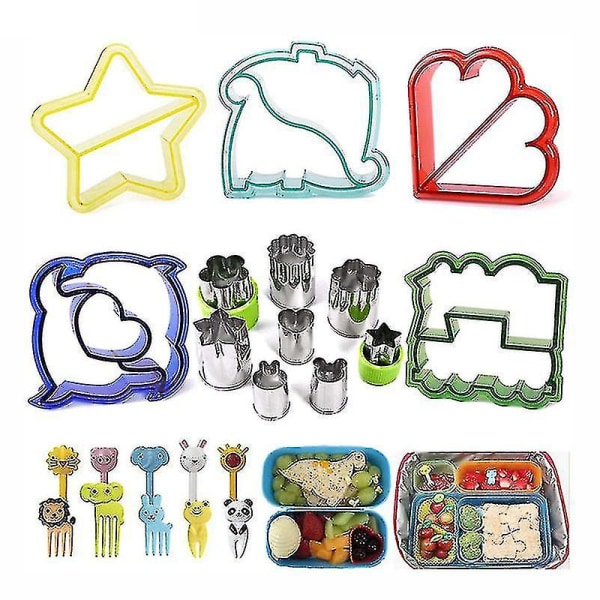 23pcs/set Sandwich Cutter With Cute Animal Shape Fruit Bread Crust Cutters