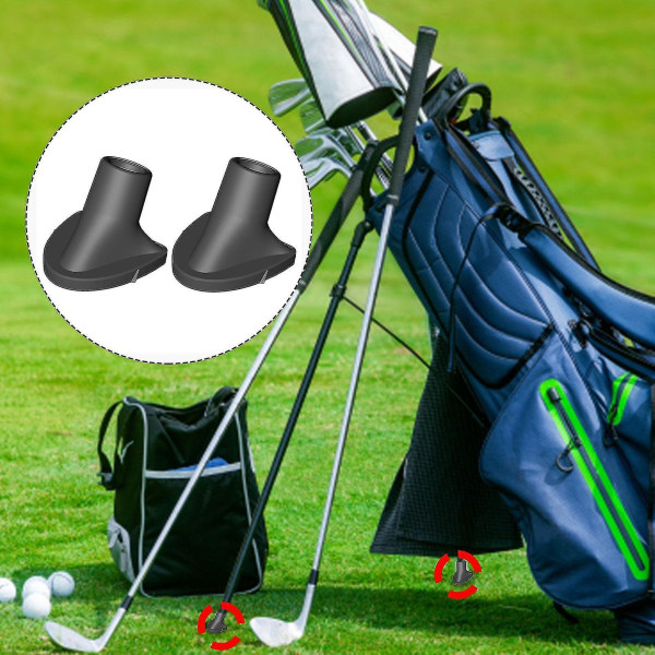 2 stk Golf Bag Feet Slitestærk Enkel Installasjon Sterkt Grep Stabil Sklisikker Støtte Avtakbar Golfkøllepose Stativ Erstatningsføtter Golftilbehør