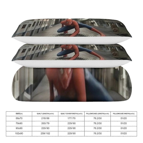 v732 Spider Man Crawl 3-delt sengesett for enkeltseng io732 135x200cm 53x78in