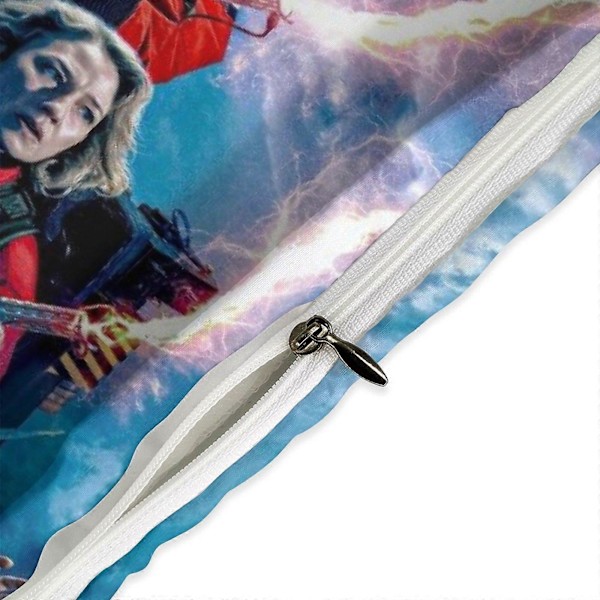 x316 Ghostbusters Frozen Empire -pussilakanasetti, mikrokuituinen vuodevaatesetti, 3D-painettu kevyt 3-osainen peittosetti, 1 pussilakana ja 2 tyynyliinaa 135x200cm 53x78in