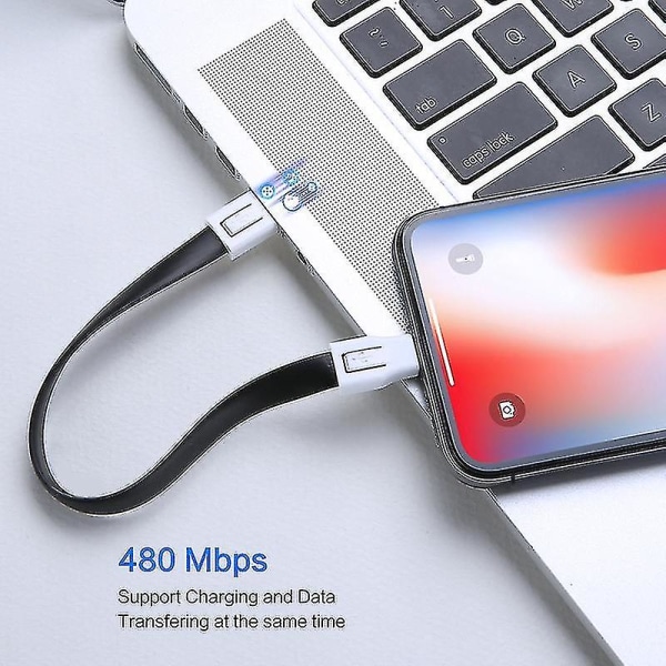3-in-1-miniavainperälaturi USB-kaapeli Micro USB Type C Lightning-kaapeli