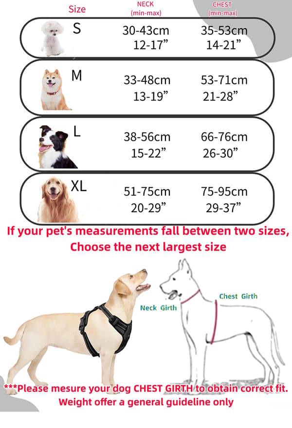 No-Pull Dog Harness Padded Adjustable Pet Vest with Handle Front Clip Durable Reflective Anti-Pull Training Harness Black XL