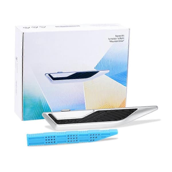 For BMW Bladestil Bil Luftventil Aromaterapi Brakett 3-serie 5-serie X3X5 Bil Duftpinne Solid Balsam Relaxing Ocean set 1set