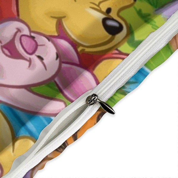v466 Winnie The Pooh 3-delt sengesett for enkeltseng - Inkluderer 1 enkeldyne og 2 putetrekk - Falmebestandig mikrofiber - Winnie The Pooh io466 240x260cm 94x102in