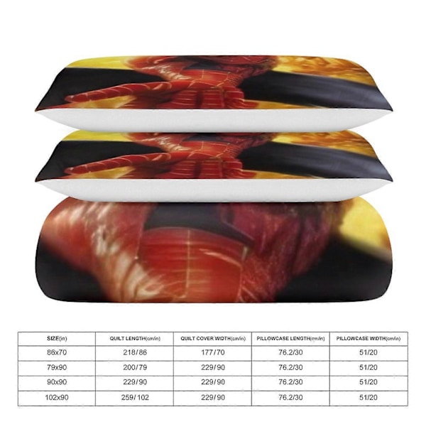 v738 Spider Man Crawl 3-delt sengesett for enkeltseng io738 135x200cm 53x78in