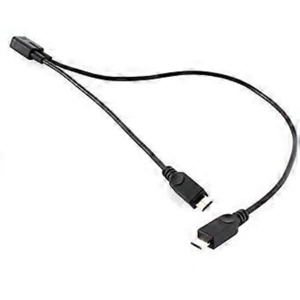 Micro USB Hun 1 til 2 Micro USB Han Splitter Forlængerladekabel Ledning til Opladning & Dataoverførsel USB-Tilbehør
