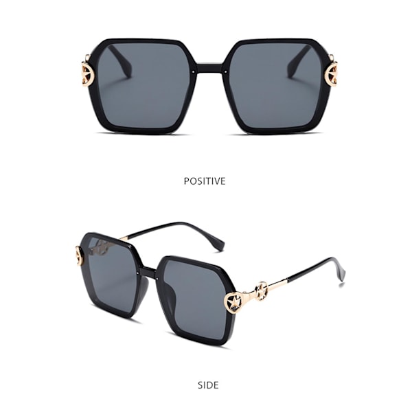 Muodin retro aurinkolasit UV-suojalla Ultralight Polygonal Frame Shades miehille ja naisille ajamiseen pyöräilyyn Tea Frame