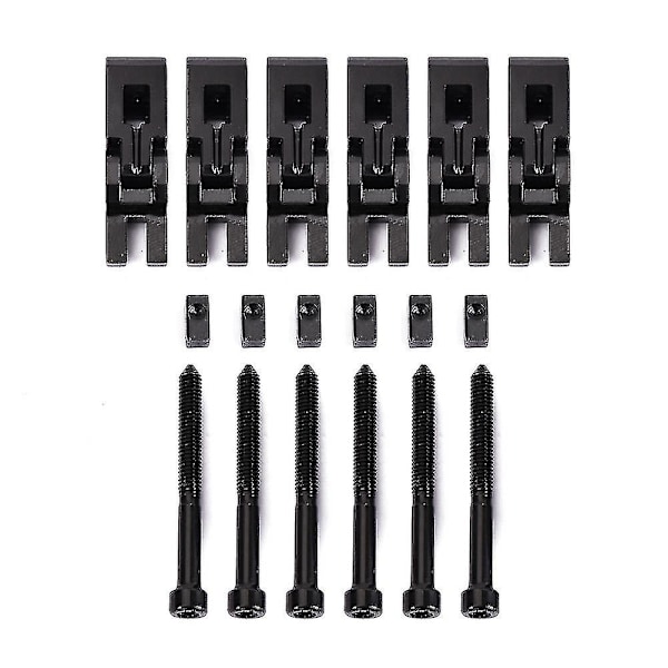6 st dubbel låssystem strängsadlar för Floyd Rose gitarr tremolo stall