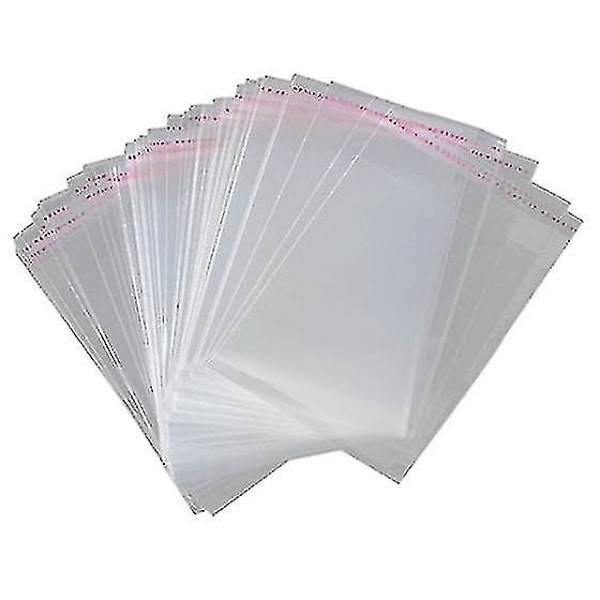 100 kpl A3 Pakkauspusseja 45x32cm Kirkas Uudelleen suljettava Muovi Tiivistysliima Transparent