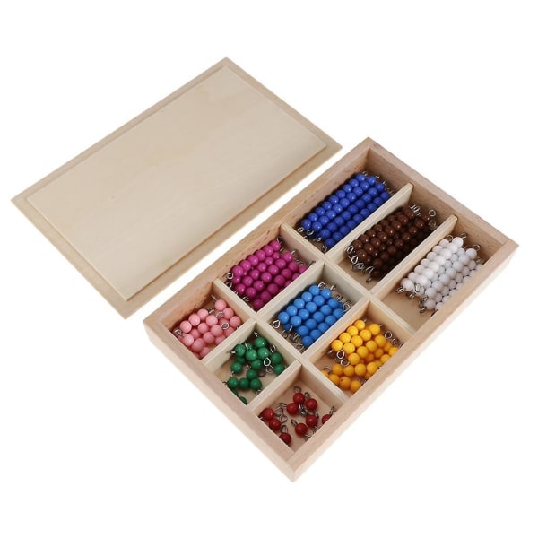 Färgglada pärlstav matematik leksaker räkning pärlor förskolespel för barn