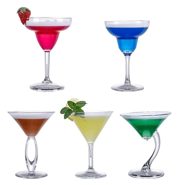 Gennemsigtige Cocktailkopper Festkopper Martini Cup Glas Cocktailglas Drikkekopper