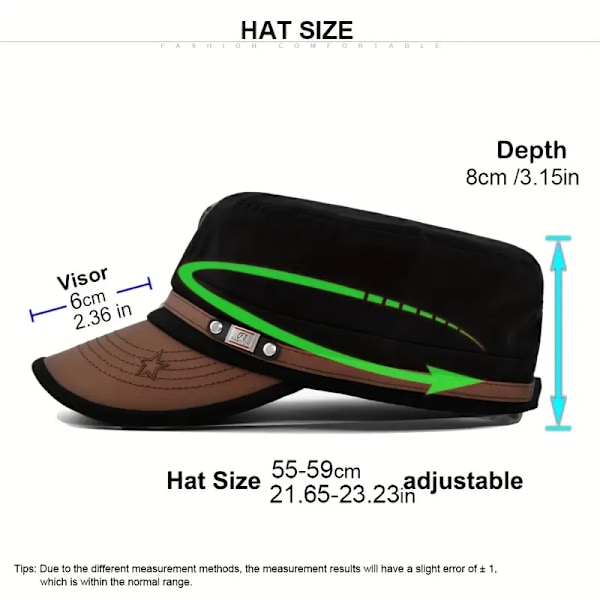 1st Platt Hatt, Solskjerm Flat Caps for Menn Kvinner