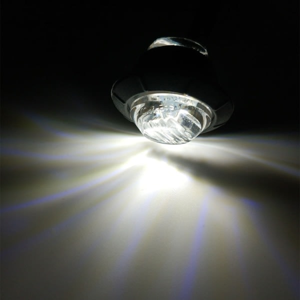 10x Lastbil Buss Båt Släpvagn Sidomarkeringsljus Lampa 3LED Markeringljus Rött hölje rött ljus