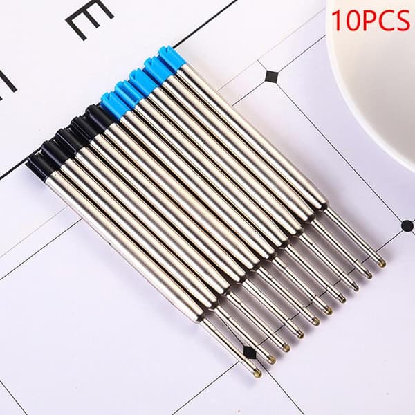 10 stk 0,5 mm G2 Metall Roller Kulepenn Refill Medium Spiss 1