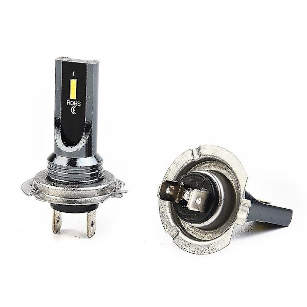 2 st H7 LED-strålkastare Halogenlampor Kit Bil Dimljus 3000k Fel Fri Gul