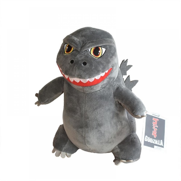 Dinosaur-pehmolelu Dragon Monster pehmonukke Godzillan täytetylle eläimelle syntymäpäiväjuhliin, harmaa 20 cm/8 tuumaa