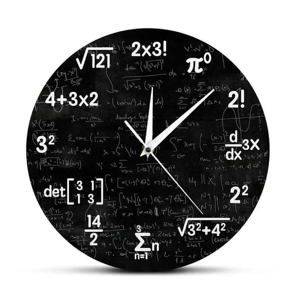 Matematiikka Seinäkello Matematiikkakello Valmistujaislahjat För-FA-