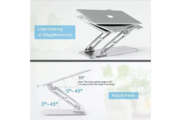 Justerbar foldbar bærbar computerstander i aluminium