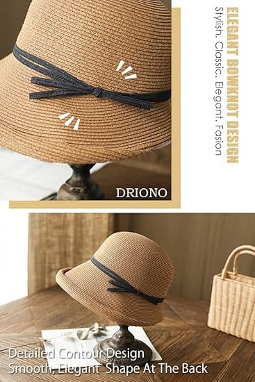 Stråhat - Damemode Sommer Cloche Strand Fedora Trilby Hat Panama Solhat