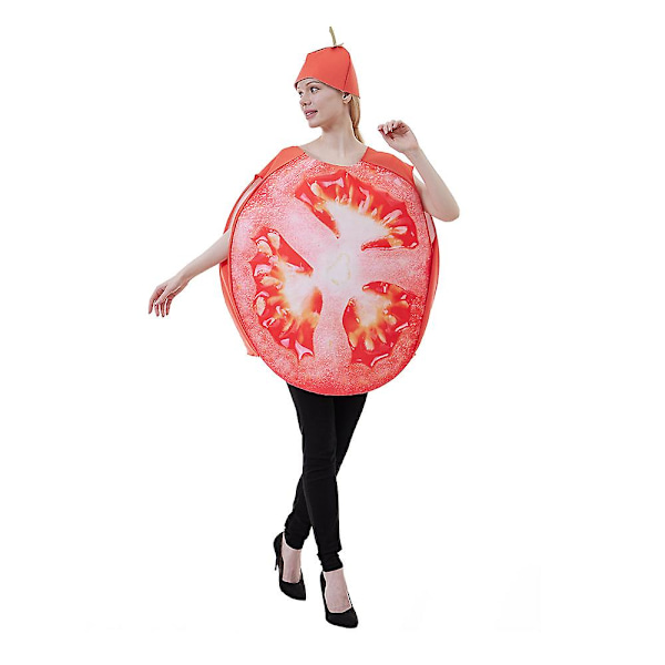 Halloween Frugt Skive Kostume Tomat Cosplay Bodysuit As shown in the figure One size fits all