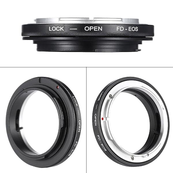 FD-EOS adapterring til objektivfatning for Canon FD-objektiver til EOS-objektiver