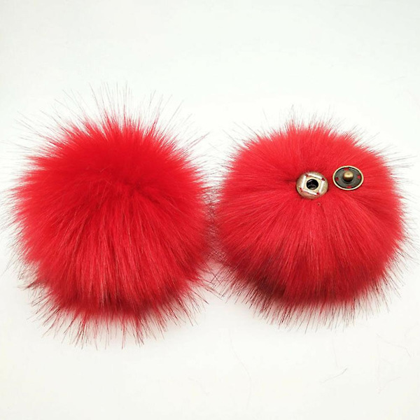 Naievear 12cm Tekoturkis Karvainen Pörröinen Pompom Pallo Riippuva Hattu Laukku Kengät Diy Tarvikkeet