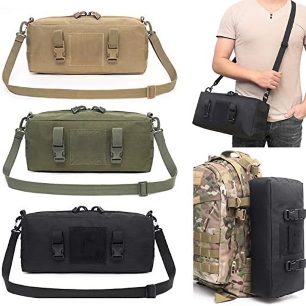 Utomhusklättringsväskor Vattentäta Militär Taktiska Tillbehör Axelväska 600D Nylon Molle Camping Pack Vandringsbälte Väska