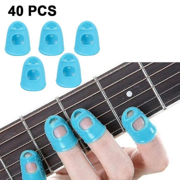Gitarrfingertoppskydd i silikon, gitarrfingertopp, fingerskydd