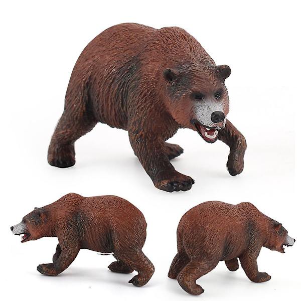 Björn/panda Solid Pvc Actionfigur Skrivbordsdekoration Samlarobjekt C