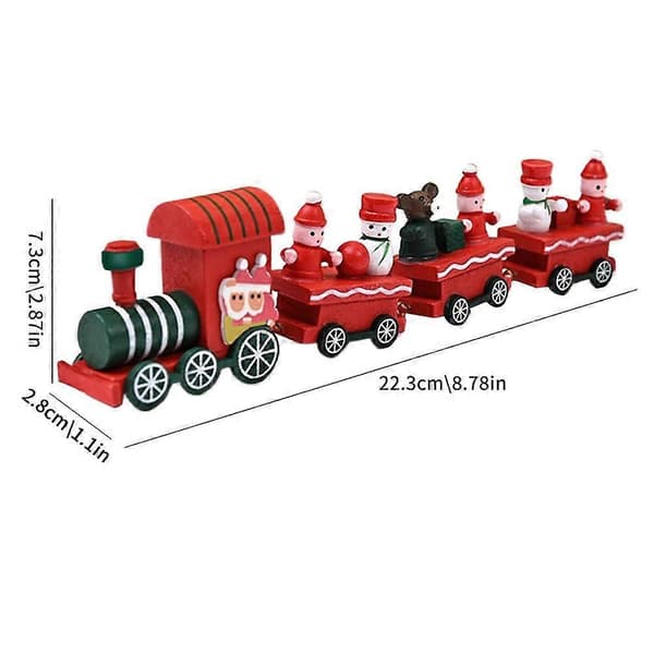 Mini togsæt til julefrokost jule H tog OT ornamenter P7J6 white 1set