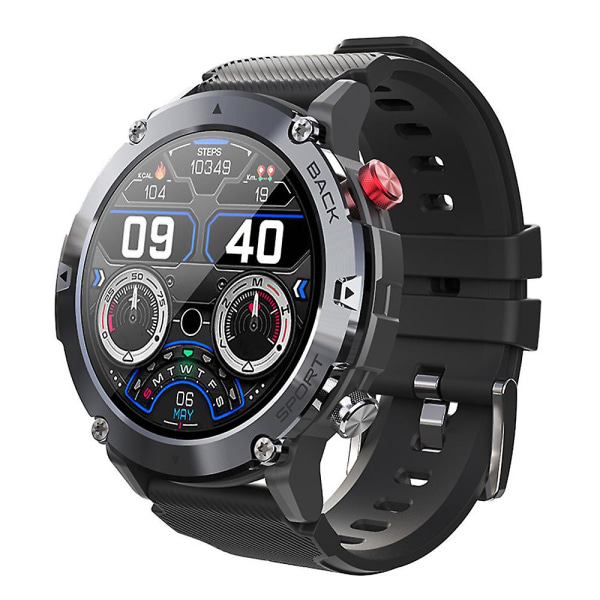 Smart Watch Vattentät Taktisk Militärstil Herr Sport & Fitness Activity Tracker Smartwatch Present Black
