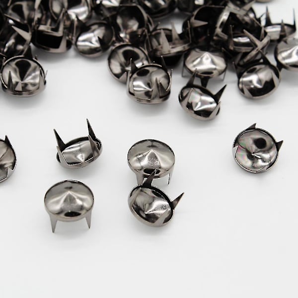 200 stk. 12mm Metal Cone Rivets Claw Studs Prong Til Tasker Tøj Hatte