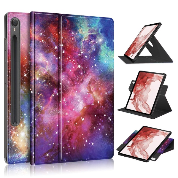 Rotating Stand Cover for Samsung Galaxy Tab S9 SM-X710,SM-X716B,SM-X718U PU Leather Tablet Case