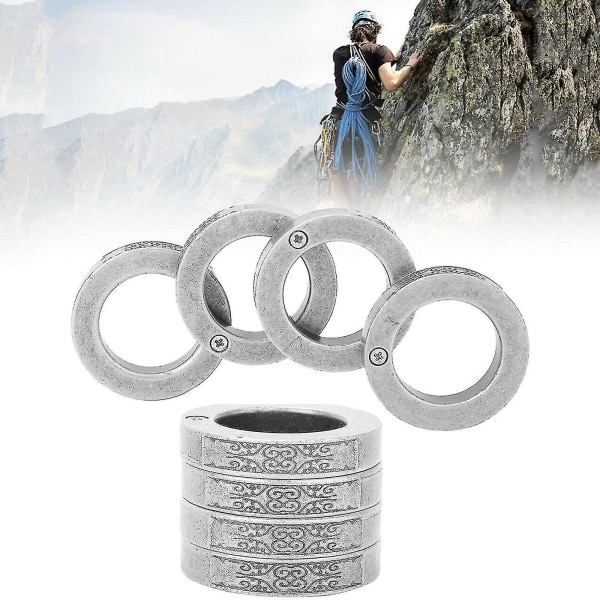 Nødsituation Selvforsvar Ring Redning Overlevelsesvindue Fashion Breaker Smykker Round silver