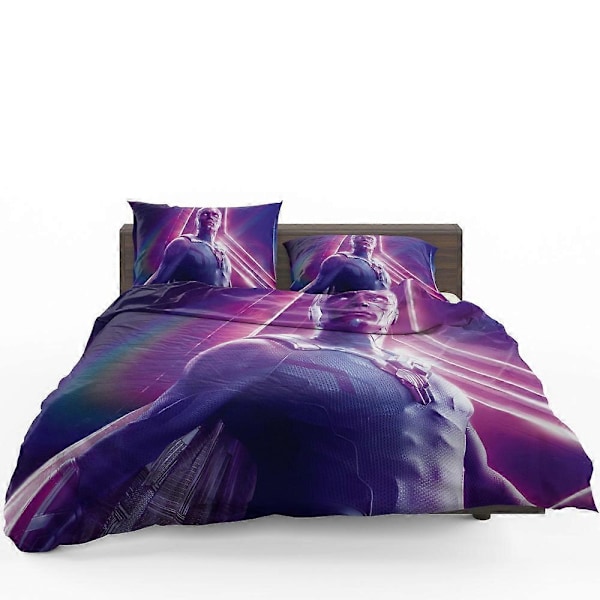 v4462 Sengetøy Marvel Comics Vision Paul Bettany Infinity War Dynetrekksett Sengetøy IU4462 240x260cm 94x102in