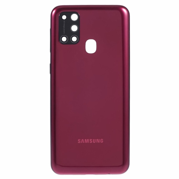 Samsung Galaxy M31 M315 OEM akun kotelon korjausosa + kameran linssin suojus - Punainen