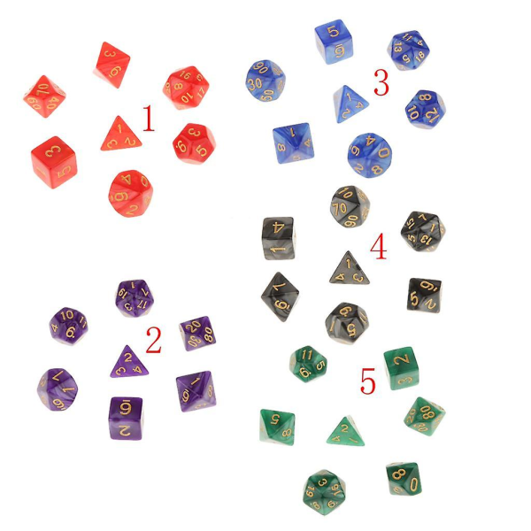 14 stk polyhedral terninger 16mm for Dungeons And Dragons Dnd Mtg brettspill