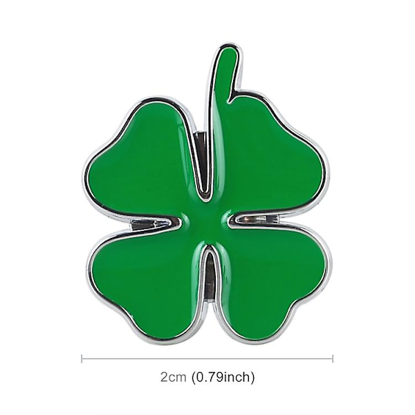 2 kpl Nelilehden apila Onnensymboli Auton Tarra Koristelu, Koko: 2x2x0.2cm