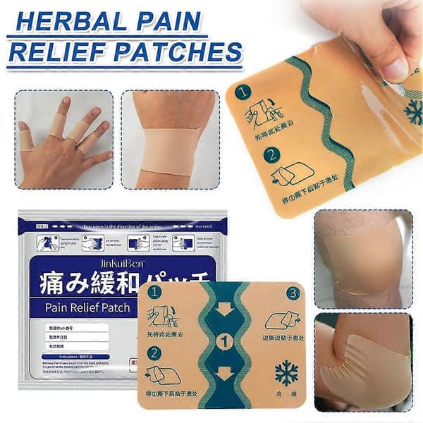 Japanskt smärtlindrande plåster, 4-vägs elastisk duk för nacksmärta blue 7pcs