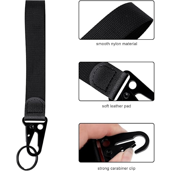 Nyckelband Halsband Nyckelband 17,5 tum/7,87 tum Nyckelkedjehållare med klämma för nycklar/ID/bricka/plånbok Telefon/presenter till män eller kvinnor