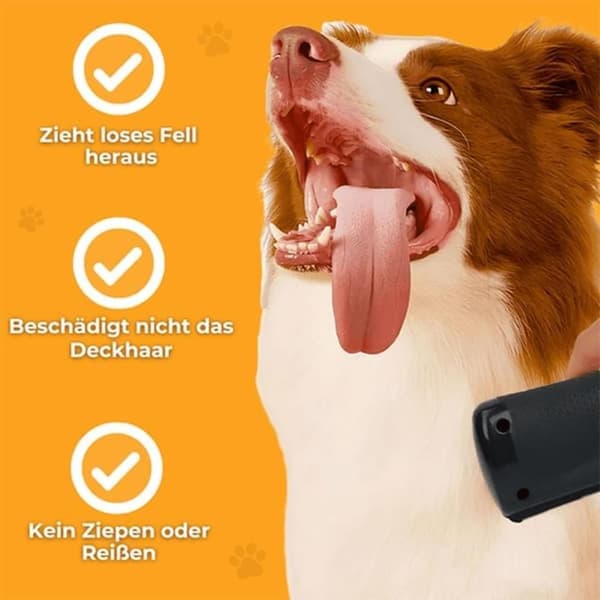 Dobbeltsidet Underuldskam til Hund & Kat - 15 cm - Genanvendelig - Til Langt/Kort Hår