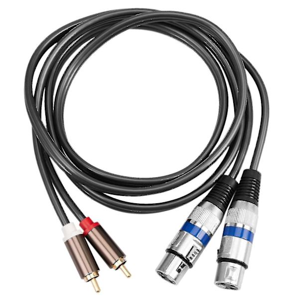 Hifi Audio Kabel 2 Rca Han Til Xlr 3 Pin Hun Blandekonsol Forstaerker Dobbelt Xlr Til Dobbelt Rca Shile