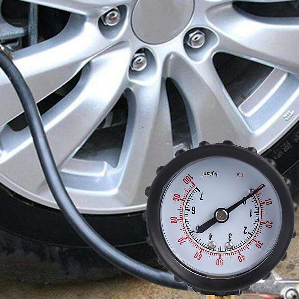 1 st Professionell Snabbluft Nedre Däck Deflator Tryckmätare 100psi