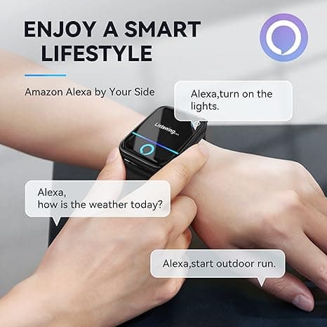 Smartwatch til mænd, med indbygget Alexa