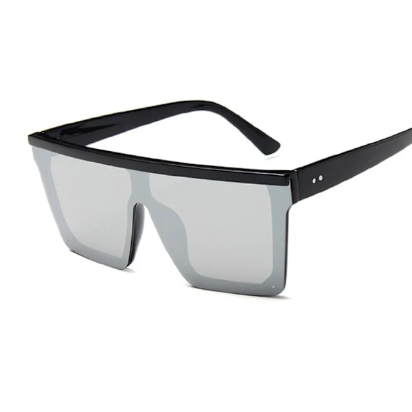 Retro mustat neliskanttiset aurinkolasit miehille, merkkisuunnittelija, ulkomuoti, aurinkolasit, klassiset vintage-miesten sävyt, ajo-lasit Gafas De Sol BlackSilver