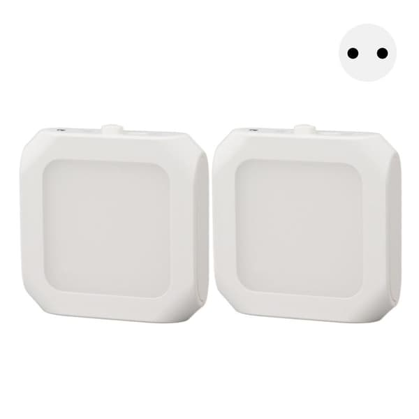 2 Pcs Motion Sensor LED Night Light Plug in Dimmable Nightlight with Auto Dusk Sensor 110-220V Warm Lighting EU Plug