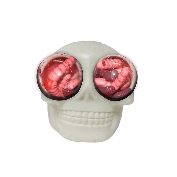 Skull Monster Gothic Fidget Lelu: purista, vapauta stress relief, hauskaa ja omituista - Jxlgv White