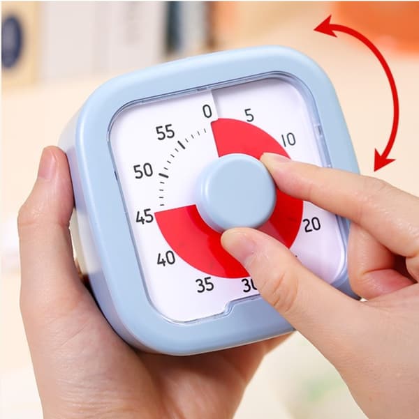 60-minutters visuell timer - Klasseromsskole for barn - Stille visuell timer