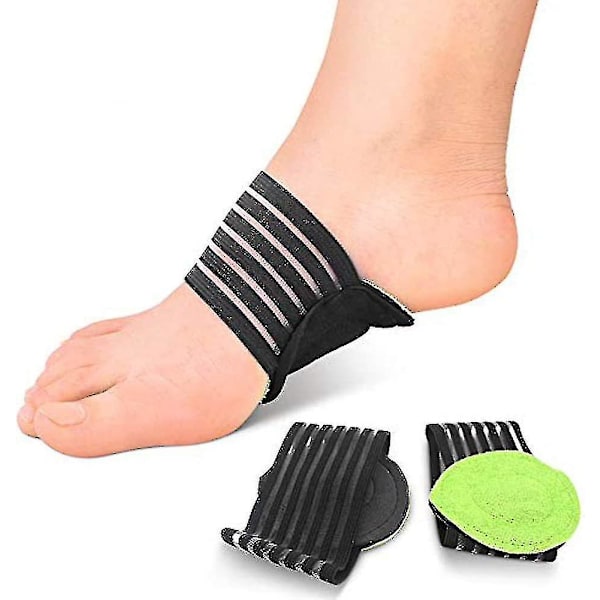 1 par bågbandage elastiska fotinlägg fotskydd bågstöd