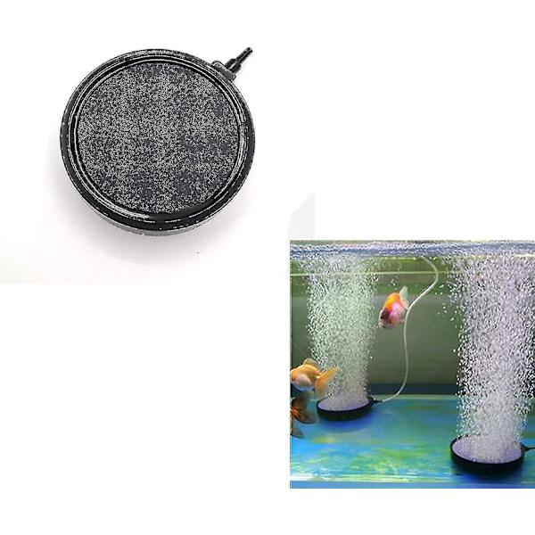 Rund skive luftsten diffuser, luftsten disk, luftsten akvarium boble sten rund, luft boble sten ultra stille, hydroponisk, belufter, pumpe, akvari